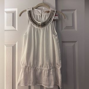 Michael Kors Embellished Sleeveless Blouse